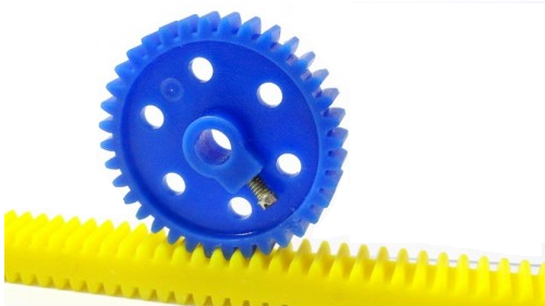 Plastic Spur/Pinion Gear - Blue - 6mm Circular Shaft - GB-2